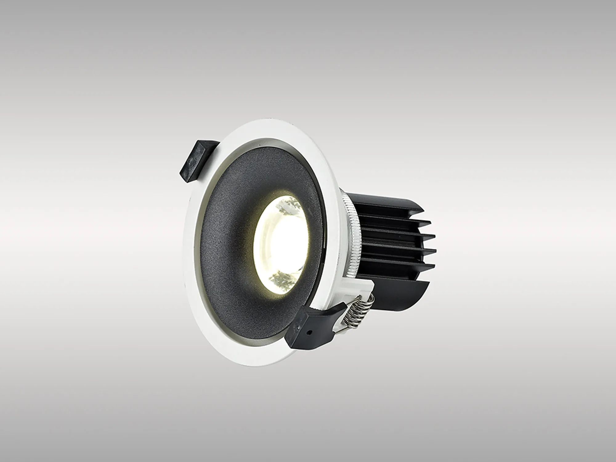 Bolor 9 Tridonic Powered 9W 3000K 840lm 36° CRI>90 LED Engine White/Black Fixed Recessed Spotlight, IP20 DM202027  Dlux Bolor 9